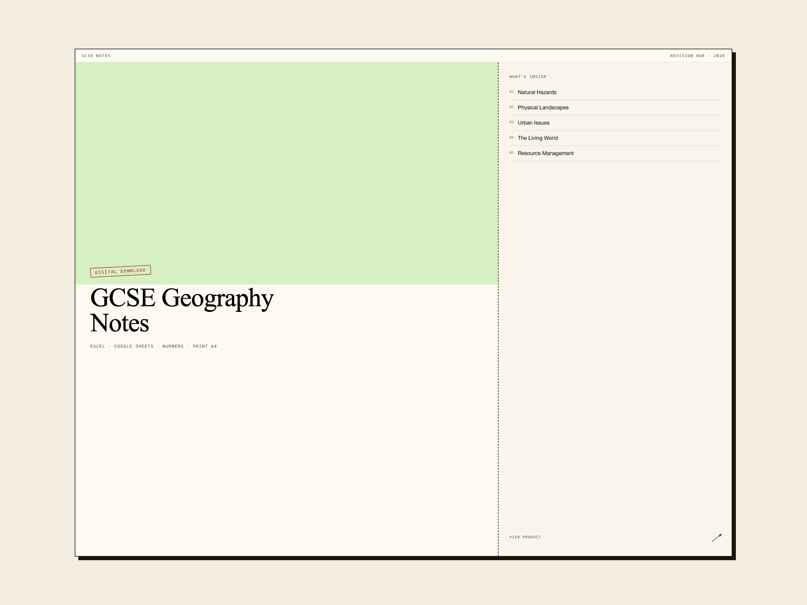 GCSE Geography Notes